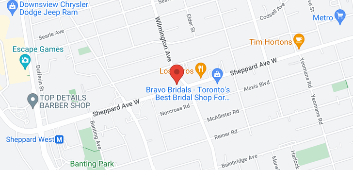 map of 854 SHEPPARD AVE W